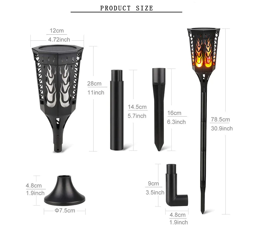 Torch Light, Landscape Light, Solar Light