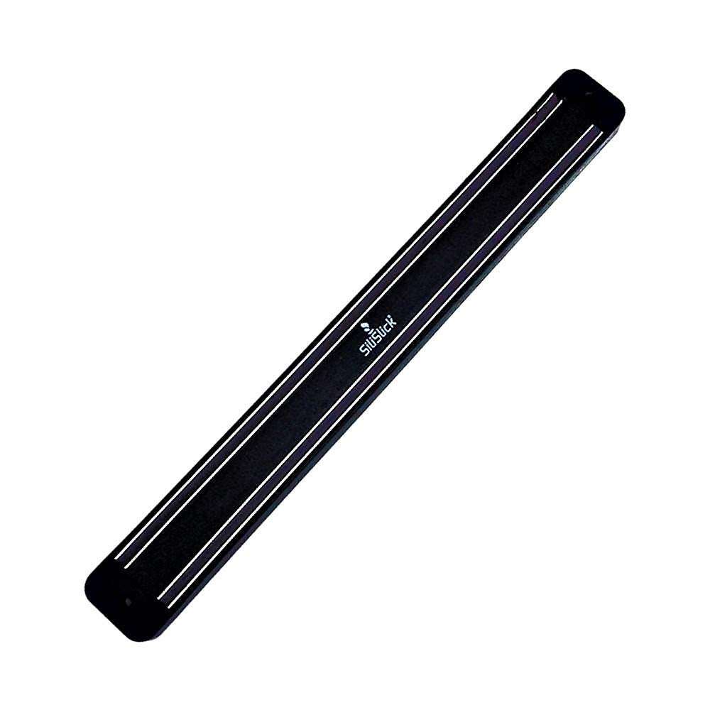 Kitchen Knife Set Kit | Black Handle & Black Magnetic Rack