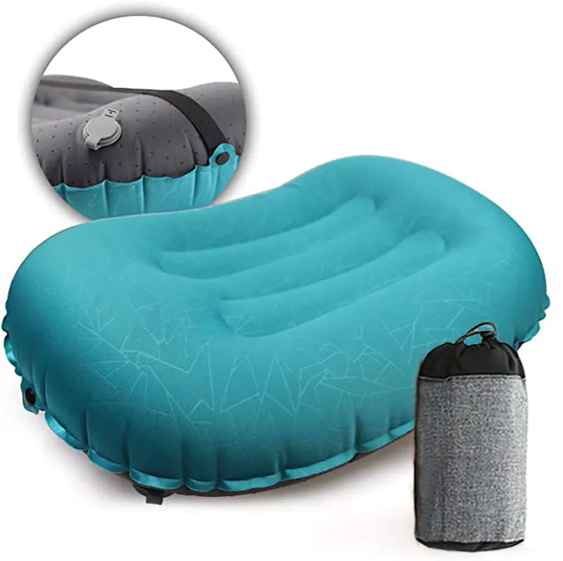 Portable TPU Inflatable Pillow for Travel and Camping
